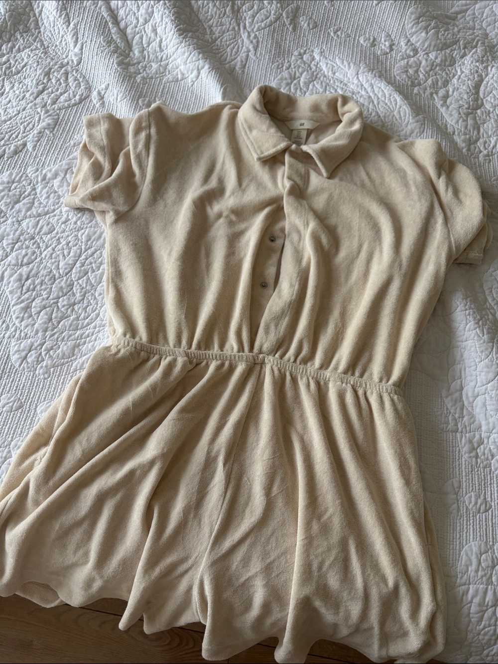Cream Polo Collar romper